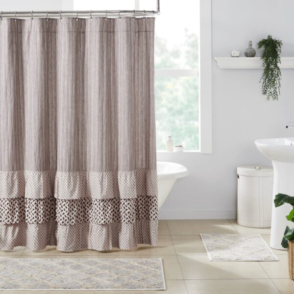 Florette Ruffled Shower Curtain
