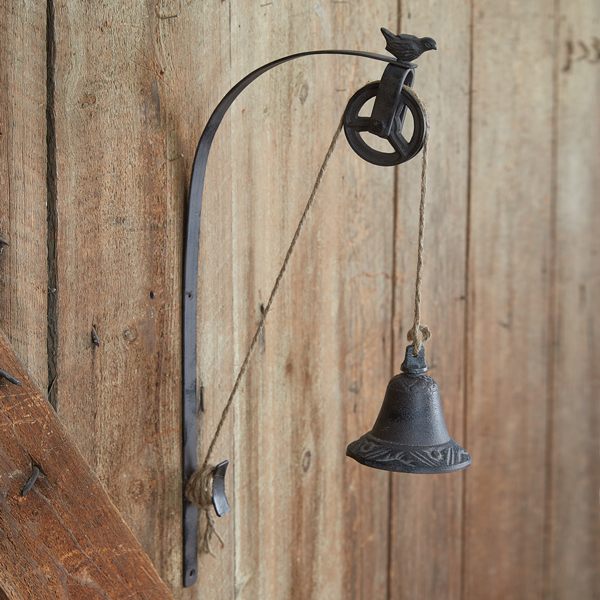 Rustic Bell Pulley and Bracket